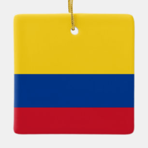 Colombiaanse vlag keramisch ornament
