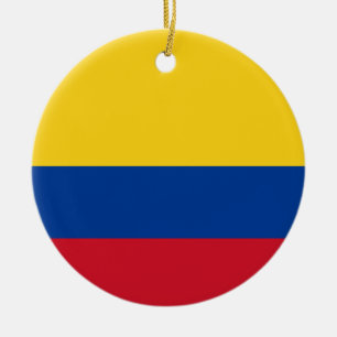 Colombiaanse vlag keramisch ornament