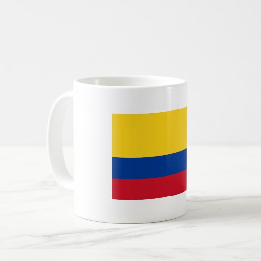 Colombiaanse vlag koffiemok (Voorkant links)