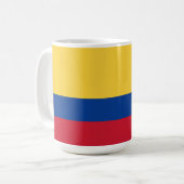 Colombiaanse vlag koffiemok (Voorkant links)