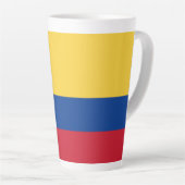 Colombiaanse vlag latte mok (Rechterhoek)