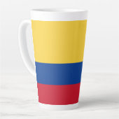 Colombiaanse vlag latte mok (Linkerhoek)