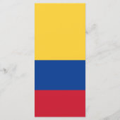 Colombiaanse vlag menu (Achterkant)