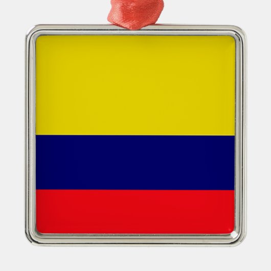 Colombiaanse vlag metalen ornament (Voorkant)