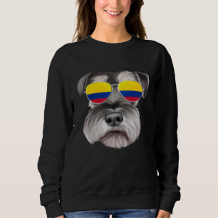 Colombiaanse Vlag Miniatuur Schnauzer Hond Colombi Trui