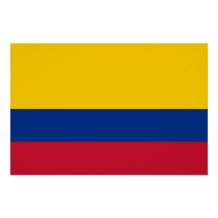 Colombiaanse vlag perfect poster