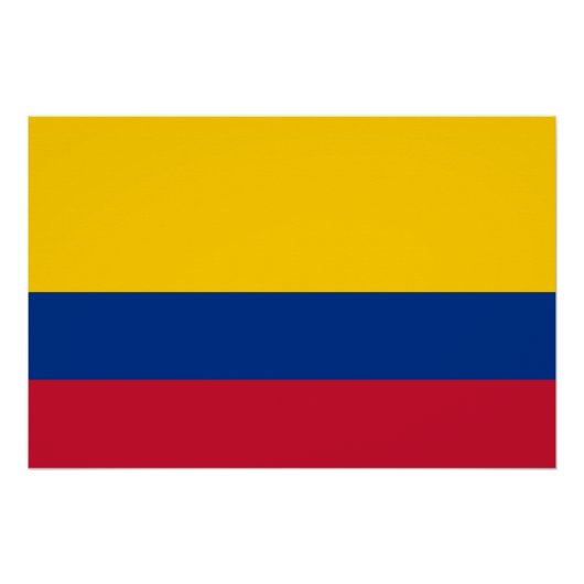 Colombiaanse vlag perfect poster (Voorkant)