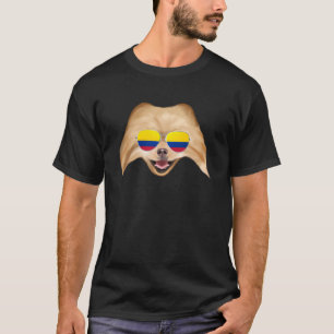 Colombiaanse vlag Pommerse hond Colombia zak T-shirt