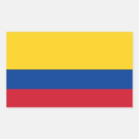 Colombiaanse vlag rechthoekige sticker (Voorkant)