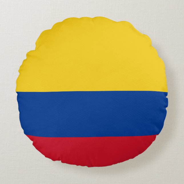Colombiaanse vlag rond kussen (Voorkant)
