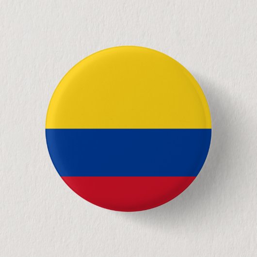 Colombiaanse vlag ronde button 3,2 cm (Voorkant)