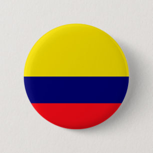 Colombiaanse vlag ronde button 5,7 cm