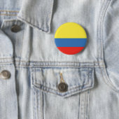 Colombiaanse vlag ronde button 5,7 cm (In situ)