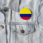 Colombiaanse vlag ronde button 5,7 cm (In situ)