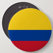 Colombiaanse vlag ronde button 6,0 cm (Voorkant /achterkant)