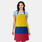 Colombiaanse vlag schort (Gedragen)