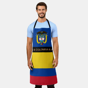 Colombiaanse vlag Schort, Colombia Chefs keuken Schort