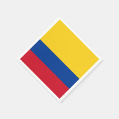 Colombiaanse vlag servet (Hoek)