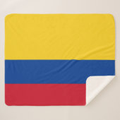 Colombiaanse vlag sherpa deken (Voorkant (horizontaal))