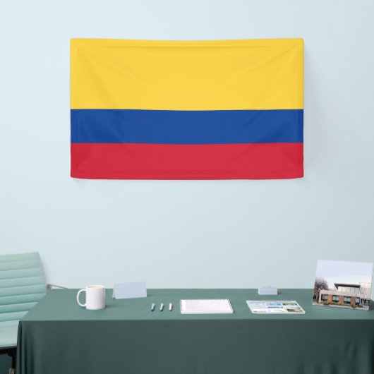 Colombiaanse vlag spandoek (Beurs)