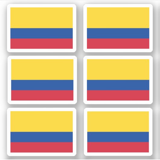 Colombiaanse vlag sticker (Voorkant)