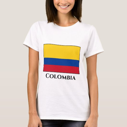 Colombiaanse vlag t-shirt (Voorkant)