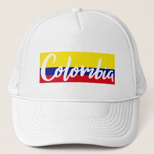 Colombiaanse vlag Trucker Hat Pet (Voorkant)