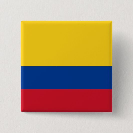 Colombiaanse vlag vierkante button 5,1 cm (Voorkant)