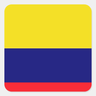 Colombiaanse vlag vierkante sticker