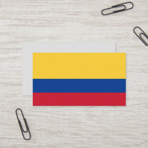 Colombiaanse vlag visitekaartje