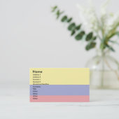 Colombiaanse vlag visitekaartje (Staand voorkant)