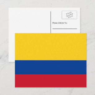 Colombiaanse vlag, vlag van Colombia Briefkaart