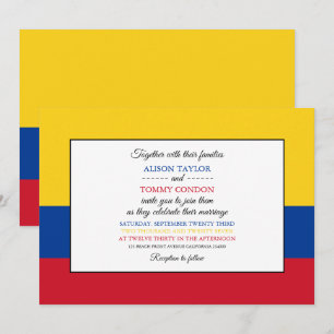 Colombiaanse vlag, vlag van Colombia Huwelijk Kaart