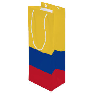 Colombiaanse vlag wijn cadeautas