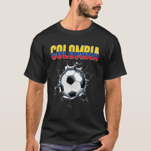 Colombiaanse voetbalfans - Colombiaans Football in T-shirt
