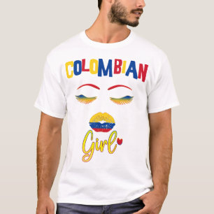 Colombiaanse vrouw Proud uit Colombia T-Shirt