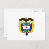 Colombiaanse wapenschild briefkaart (Voorkant / Achterkant)