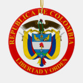 Colombiaanse wapenstilstand keramisch ornament (Voorkant)