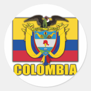 Colombiaanse wapenstilstand ronde sticker