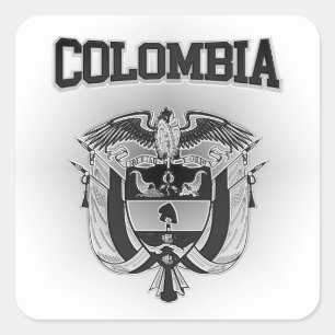 Colombiaanse wapenstilstand vierkante sticker