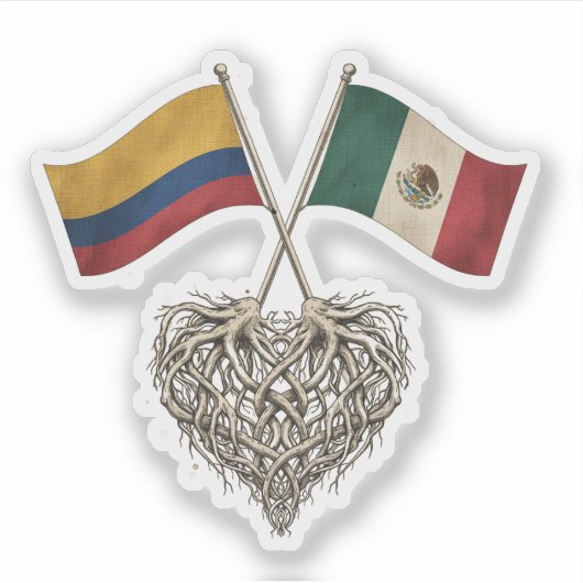 Colombian-Mexican Sticker (Voorkant)