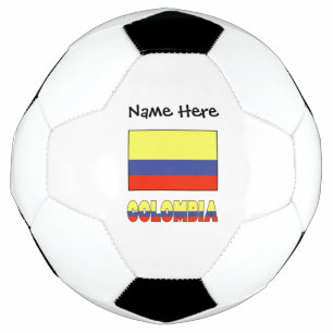 Colombie et drapeau colombien avec votre nom Footb