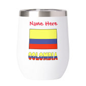 Colombie et personnalisation rouge du drapeau colo