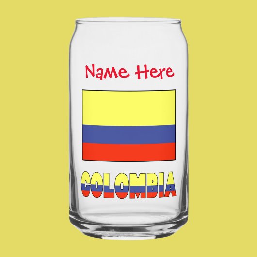 Colombie et personnalisation rouge du drapeau colo