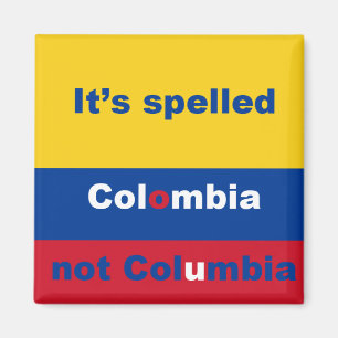 Colombie pas Columbia frigo aimant