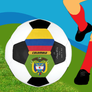 Colombie Personnalisée, Drapeau, Photo Soccer Ball