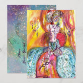 COLOMBINA/MARDI GRAS MASQUERADE BALL AANKONDIGING (Voorkant / Achterkant)