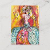 COLOMBINA / uitvoerende kunsten, kostuumontwerper Visitekaartje (Achterkant)