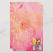 COLOMBINA/Venetiaanse maskerade maskers Briefpapier (Voorkant / Achterkant)