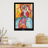 COLOMBINA/Venetian Masquerade Poster (Keuken)